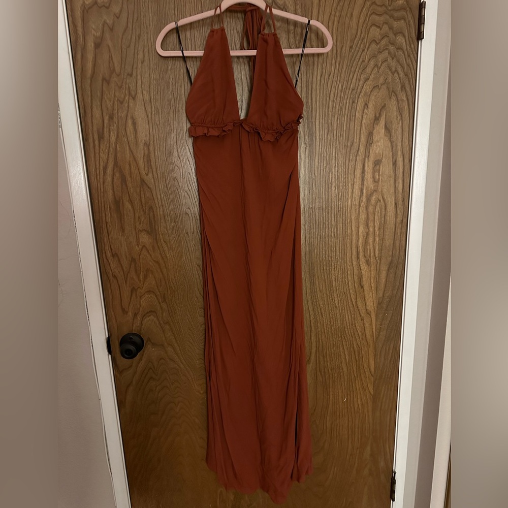 Sun dress, burnt orange. Size M, only wore once.